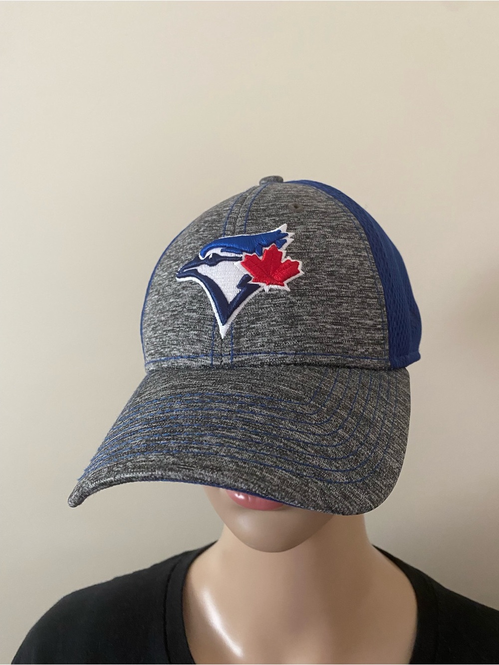 New Era Toronto Blue Jays Gray Heather & Royal Blue Logo Cap